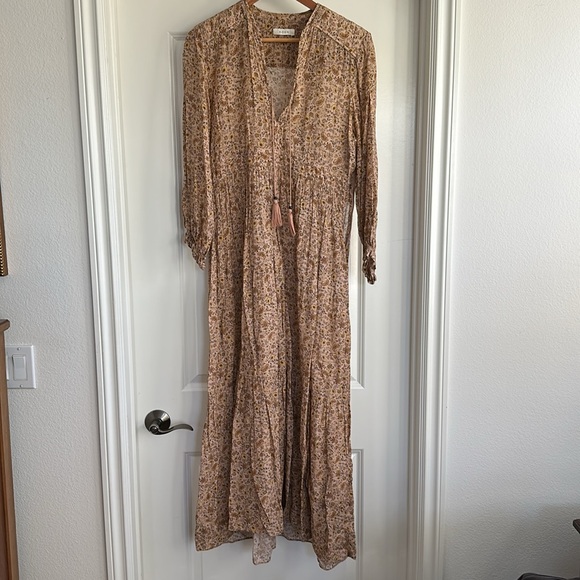 Doen Prem Maxi Dress in Jaipur Mustard Floral Print - Picture 8 of 9